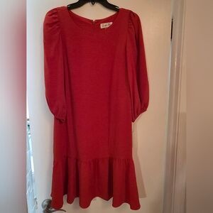 Elegant Burnt Orange Women's Dress